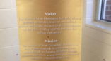 William Scott Elementary School vision and mission banner