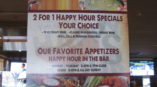 Chili's happy hour specials signage