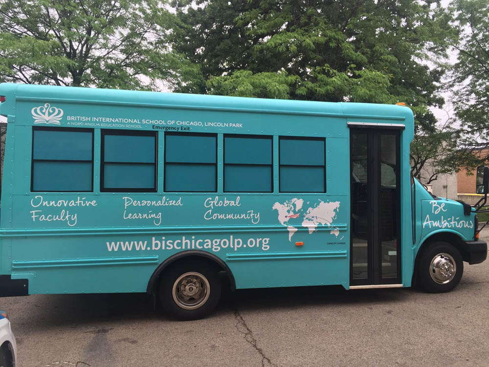 British International School of Chicago bus