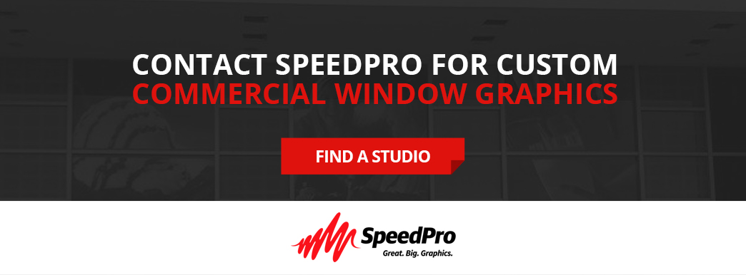 Contact SpeedPro for custom commercial window graphics.