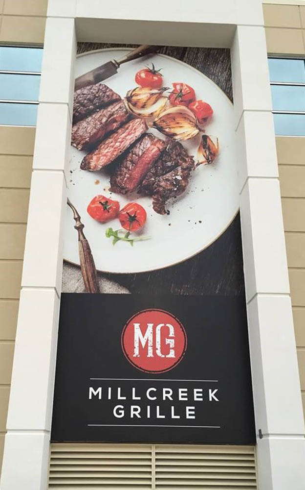 Mill Creek Grille outdoor signage