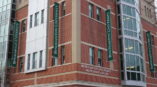 Binghamton University Downtown Center building and signage