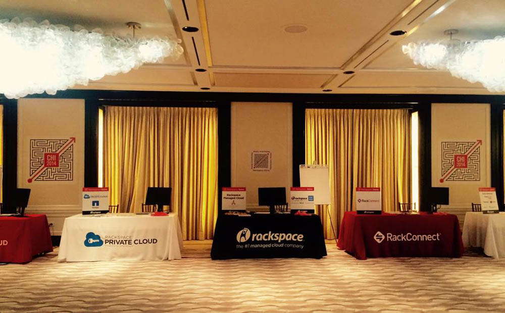 Rackspace convention displays