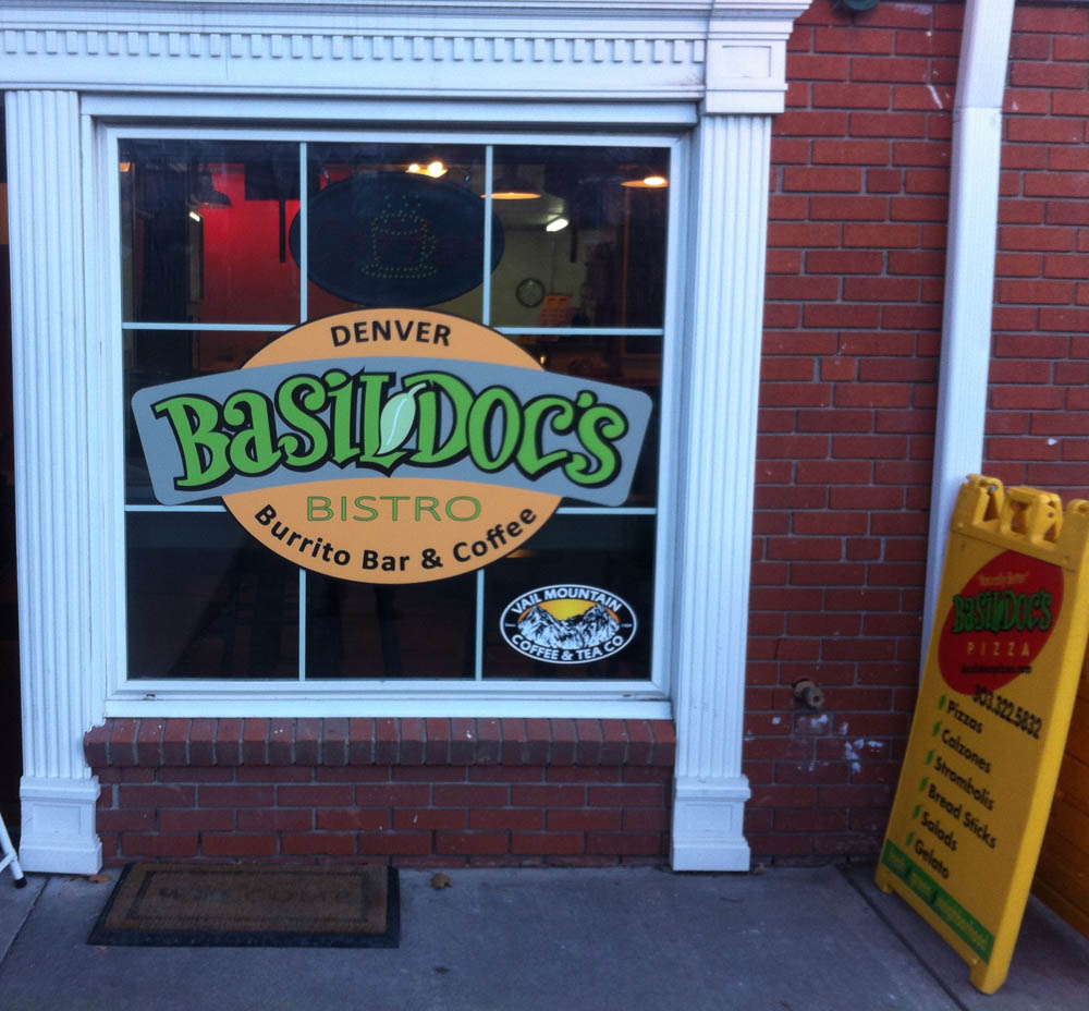 Basil Doc's Bistro window logo