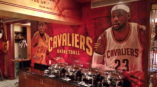 Cleveland Cavaliers wall graphics in cafeteria