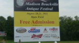 Madison Bouckville Antique Festival sign