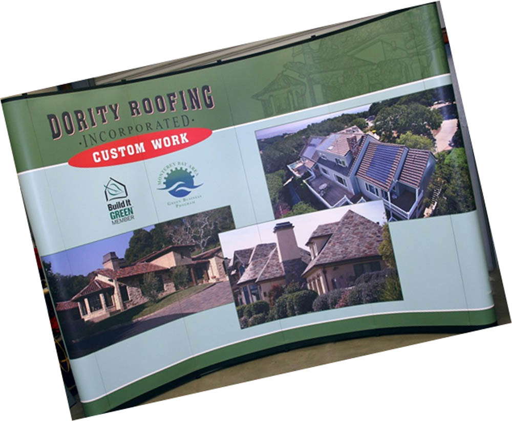 Dority Roofing Incorporated trade show display