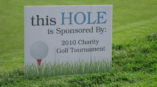 Charity Golf Tournament sign