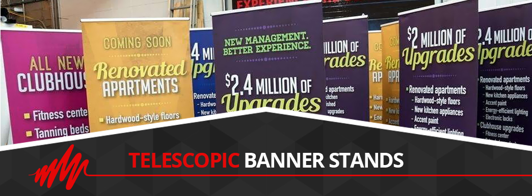 Telescopic Banner Stands