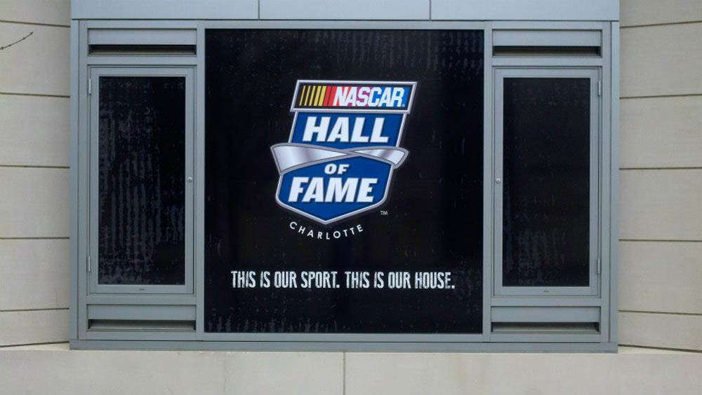 Nascar Hall of Fame entrance signage