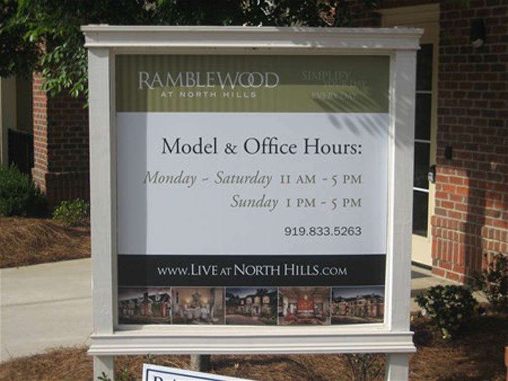 Ramblewood At North Hills office hours sign