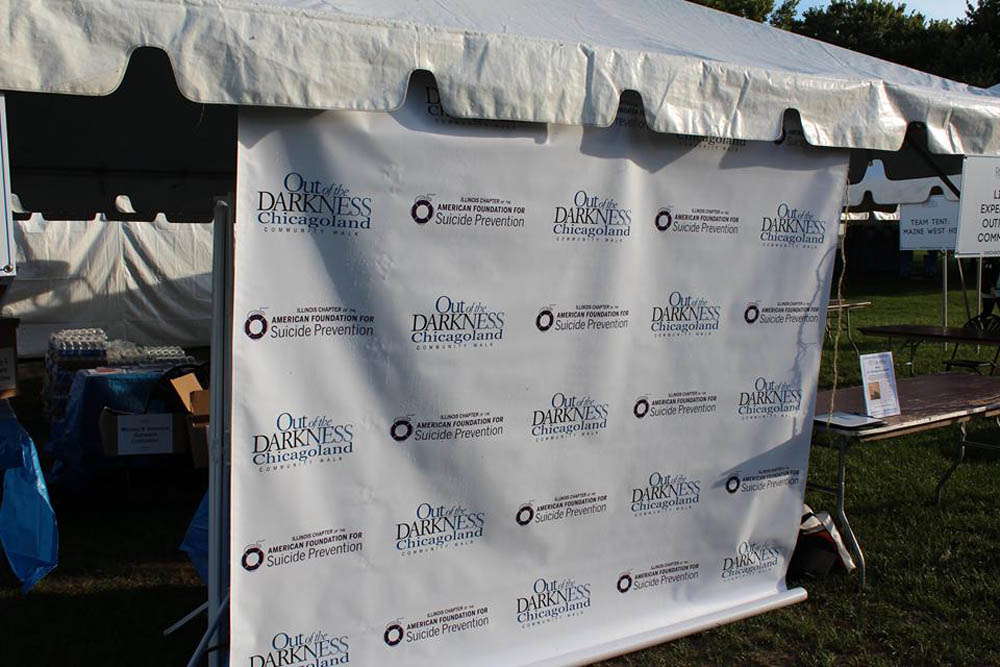 Chicagoland banner at community event