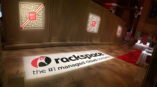 Rackspace floor graphic for corporate event