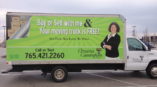 Christina Cunningham moving company box truck graphic wrap