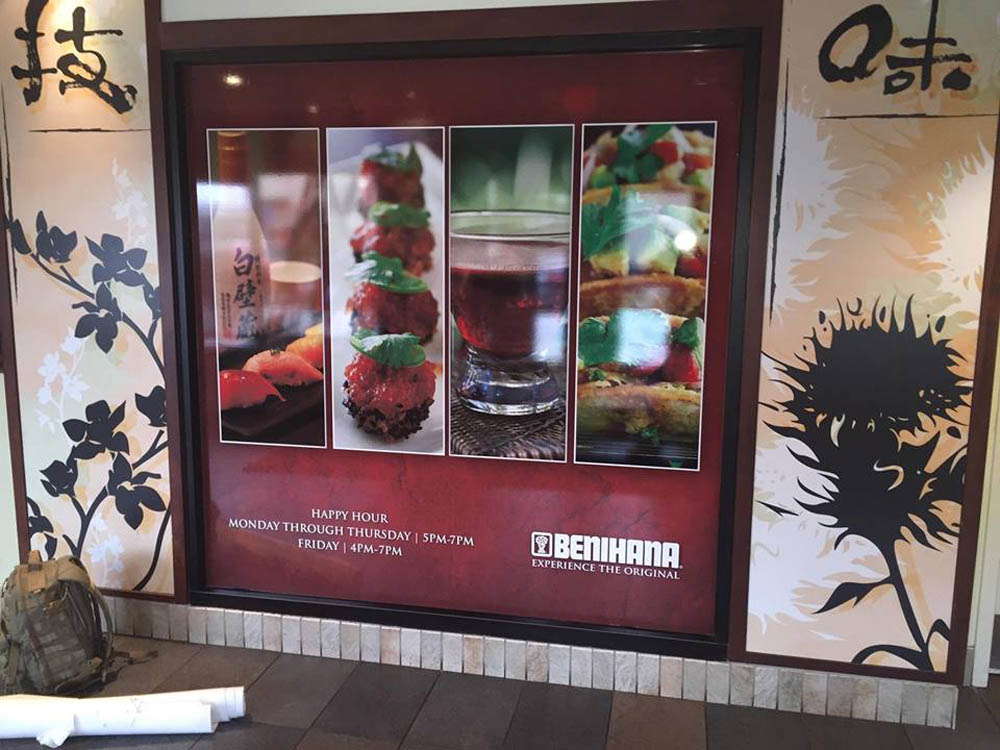 Benihana's wall graphics