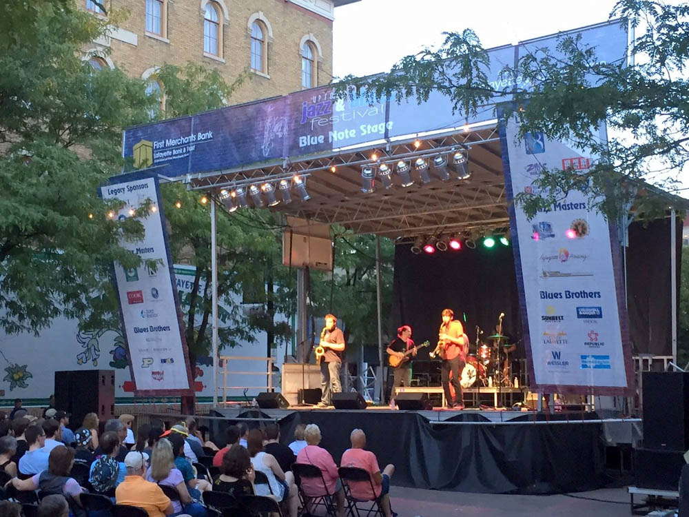 Uptown Jazz & Blues Festival pavilion banners