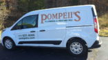 Pompeii's Plumbing graphic van wrap side view