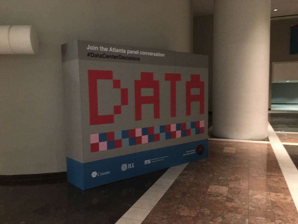 Atlanta Data corporate event signage