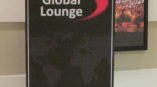 Welcome sign to the Global Lounge