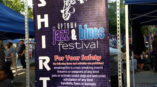 Uptown Jazz & Blues Festival sign