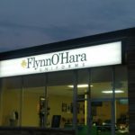 Flynn O'Hara uniforms business sign