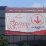 large banner for AJC Winefest