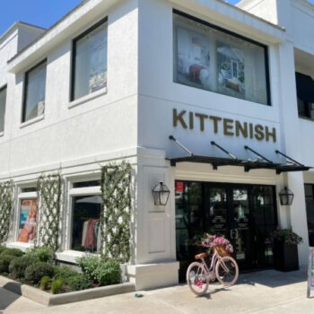 Retail Storefront with colorful printed window graphics