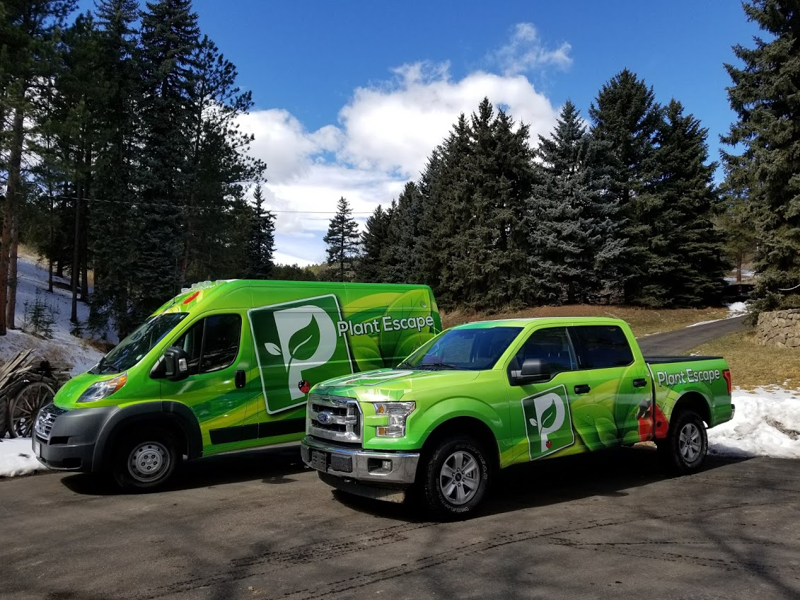 Plant Escape van and truck wrap