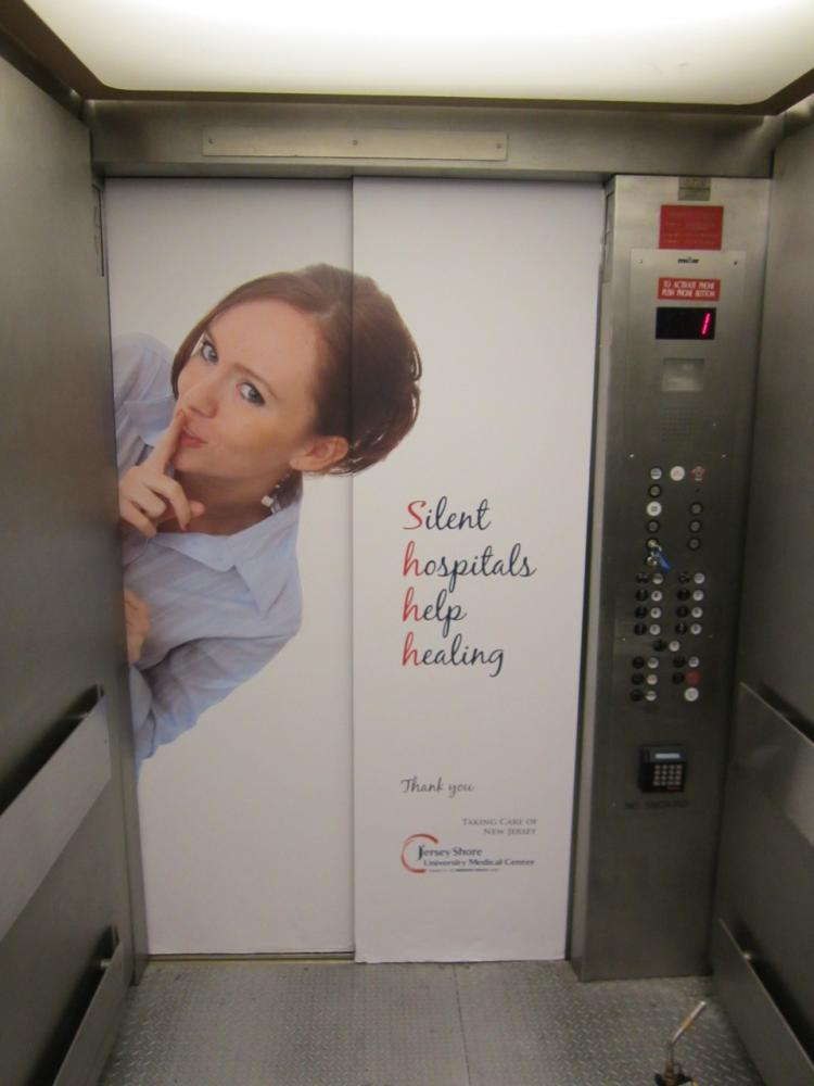 Jersey Shore Medical Center elevator wrap