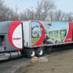 custom vehicle wrap on truck for mr. rooter plumbing