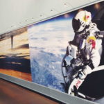 Red Bull astronaut wall mural