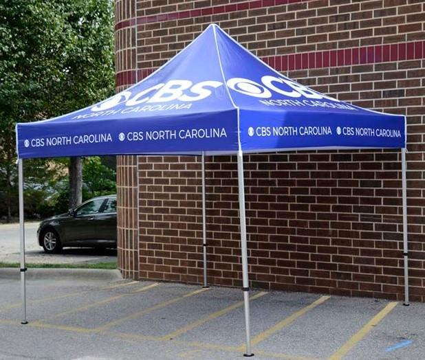 CBS North Carolina event tent