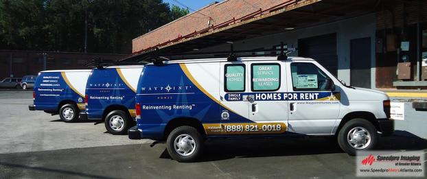 Waypoint Homes For Rent van wraps