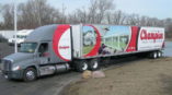 Champion 18 wheeler truck and trailer wrap