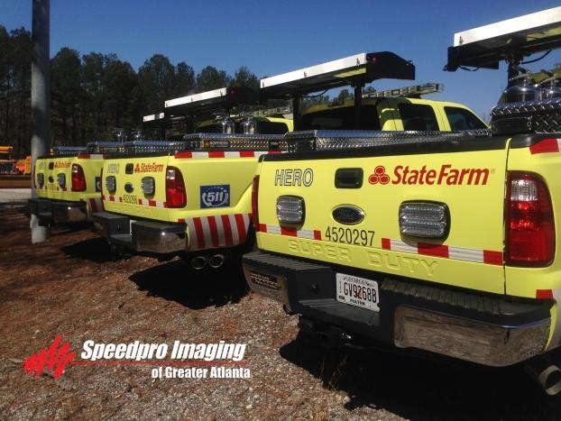 State Farm truck wraps