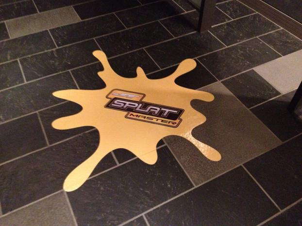 Splat master floor signage