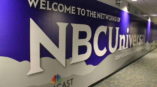 Wall sign saying Welcome To The Networks of NBC Universal Comcast