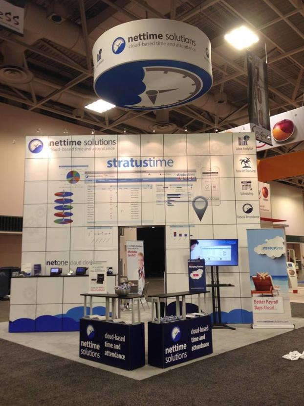 Nettime Solutions cloud-based time and attendance trade show display