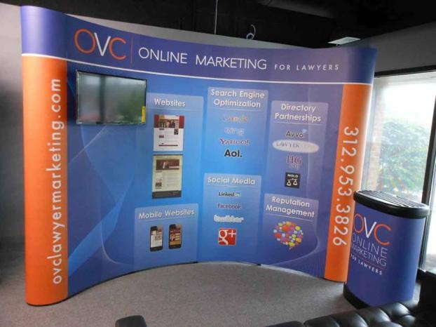 OVC Online Marketing trade show display