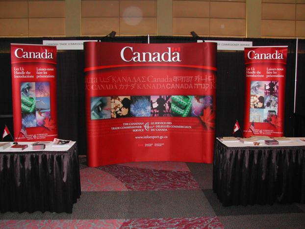 Canada Trade Commission event display and banners