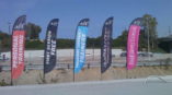 Gym flag banners enlarged