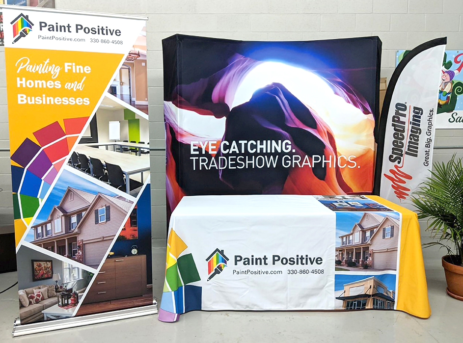 paint positive trade show stand